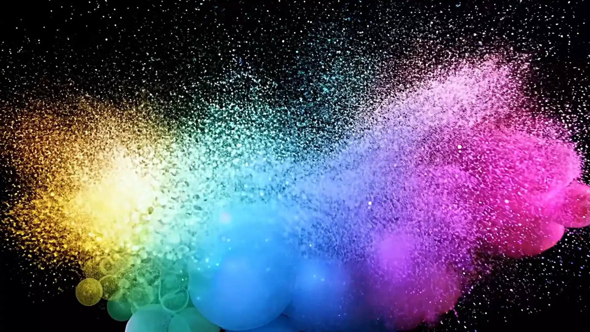 Vibrant Particle Overlay for Engaging Logo Animation